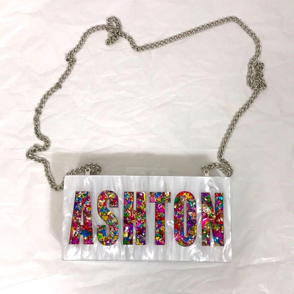 NWOT RAE OF LIGHT Acrylic Clutch